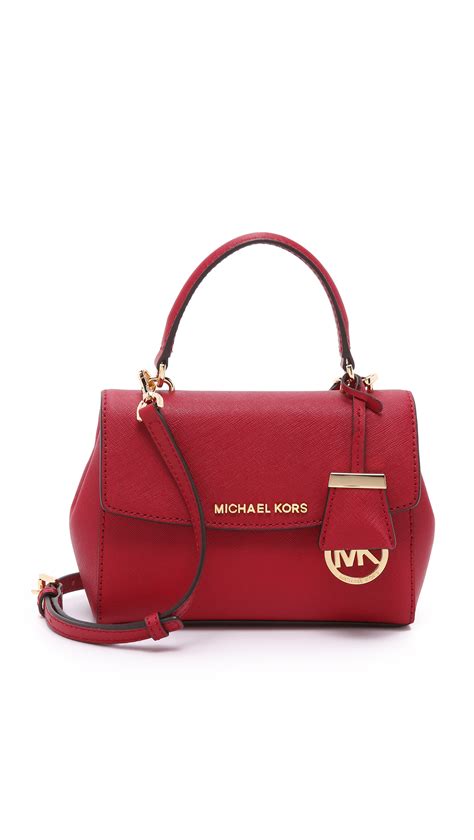 phone crossbody bag in cherry michael kors|michael kors messenger bag sale.